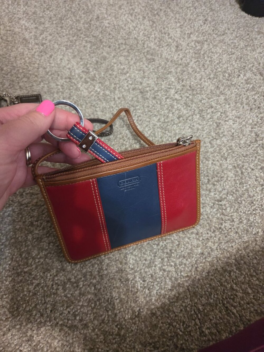 Coach wallet with keychain
